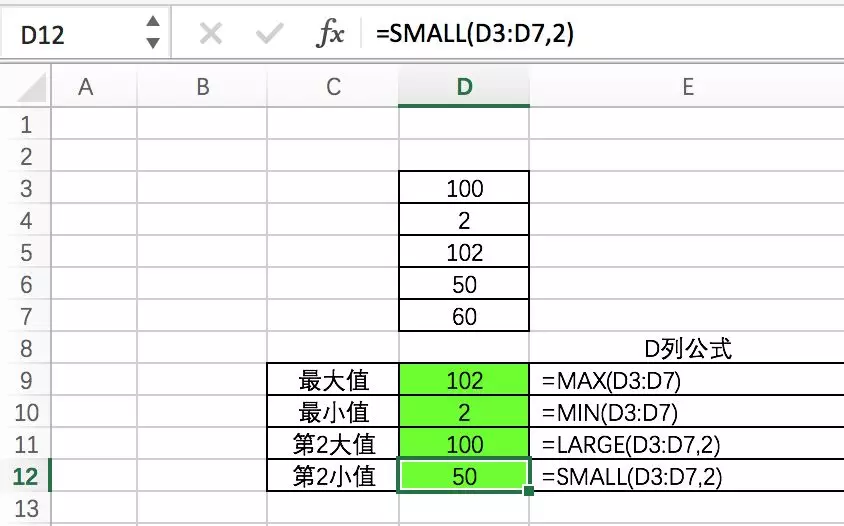 最值计算函数